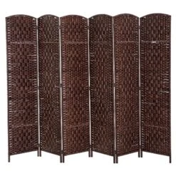 HOMCOM 6' Tall Wicker Weave 6 Panel Room Divider Privacy Screen 12 HOMCOM 6' Tall Wicker Weave 6 Panel Room Divider Privacy Screen -Furniture Sale Store GUEST 6dc3a6ba 946b 4b58 af7c 214373af9001
