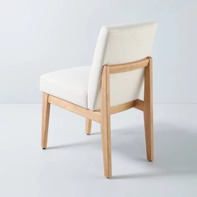 Upholstered Natural Wood Slipper Dining Chair - Hearth & Hand™ With Magnolia 3 Upholstered Natural Wood Slipper Dining Chair - Hearth & Hand™ With Magnolia - Image 3