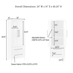 Genevieve Storage Pantry White - Crosley -Furniture Sale Store GUEST 6e1e3c5c 3471 4128 9bf0 146aa4176c70