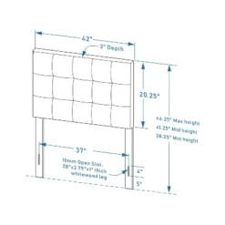Glenwillow Home Upholstered Headboard With 20" Tall Panel -Furniture Sale Store GUEST 6e426cff 2de1 49ec 937f 4380bf7c80ef