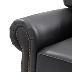 Antonia 60" Wide Chesterfield Loveseat, Genuine Leather Sofa With Nailhead Trim And Rolled Armrests -A+B | ARTFUL LIVING DESIGN -Furniture Sale Store GUEST 6f93adaf 1f40 4ca7 a92c bd7d61e13e1f