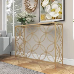 Contemporary Metal Console Table Gold - Olivia & May -Furniture Sale Store GUEST 6fd8382f f513 4883 8015 61081f4a7546