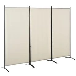 HOMCOM 3-Panel Room Divider Folding Privacy Screen Separator Partition Wall For Indoor Bedroom Office 100" X 72" -Furniture Sale Store GUEST 6fdcec47 95bc 4342 9e1b d9e72653bc13