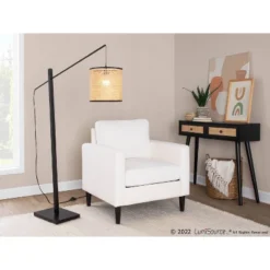 Wendy Arm Chair Polyester/Wood - LumiSource -Furniture Sale Store GUEST 7028b7a6 0612 42ed b976 49114bfdb535