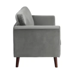Tolley Velvet Loveseat In Gray - Lexicon -Furniture Sale Store GUEST 7061fedb c0a6 4c7c a603 53ca33a2875e