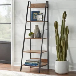 3pc Denton Ladder Desk And Shelf Walnut/Black - Buylateral -Furniture Sale Store GUEST 70d65bcd 4bee 443e 8fc9 e10407cdd366