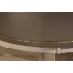 Clarion Round Counter Height Dining Table Distressed Gray/Sea White - Hillsdale Furniture