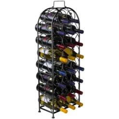 Sorbus 23 Bottle Metal Wine Rack (Black) 10 Sorbus 23 Bottle Metal Wine Rack (Black) -Furniture Sale Store GUEST 72a55536 5739 4596 b86d f0a52f27071b
