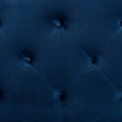 Leone Velvet Fabric Upholstered Headboard - Baxton Studio 2 Leone Velvet Fabric Upholstered Headboard - Baxton Studio - Image 2