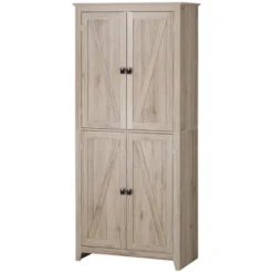 HOMCOM 72" Freestanding 4-Door Kitchen Pantry, Storage Cabinet Organizer With 4-Tiers, And Adjustable Shelves, Natural -Furniture Sale Store GUEST 730e8f62 f819 4e8e 86ea 064402eb2a25