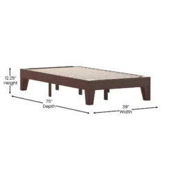 Merrick Lane Eduardo Platform Bed Frame, Solid Wood Platform Bed Frame With Slatted Support, No Box Spring Needed -Furniture Sale Store GUEST 733e2c93 0ec0 486d 8fe1 4d8080a0b75a