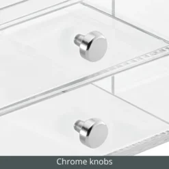 MDesign Plastic Glasses Storage Organizer Box, 3 Drawers -Furniture Sale Store GUEST 73cc8b60 d391 486e a2fe 2d04a06d2fae