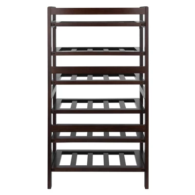 Silvi 30 Bottles Wine Rack Wood/Toasted Walnut - Winsome 3 Silvi 30 Bottles Wine Rack Wood/Toasted Walnut - Winsome - Image 3