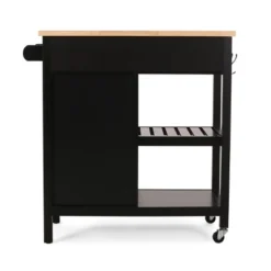 Byway Contemporary Kitchen Cart With Wheels Black/Natural - Christopher Knight Home 19 Byway Contemporary Kitchen Cart With Wheels Black/Natural - Christopher Knight Home -Furniture Sale Store GUEST 74579f90 25c7 47eb ab7e 598780ec4714