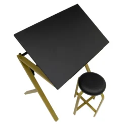 2pc Stellar Drawing Table With 36" Adjustable Top With Stool Set Black/Gold - Studio Designs 19 2pc Stellar Drawing Table With 36" Adjustable Top With Stool Set Black/Gold - Studio Designs -Furniture Sale Store GUEST 746b522e ff6f 4557 9fba b38edd857a56