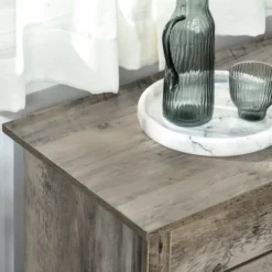 HOMCOM 32" Farmhouse Barn Door Style Sideboard, Buffet Cabinet, Coffee Bar For Kitchen, Living Room Or Entryway, Gray Wash -Furniture Sale Store GUEST 757ed869 c48a 43f2 9c93 27bbf1f60429