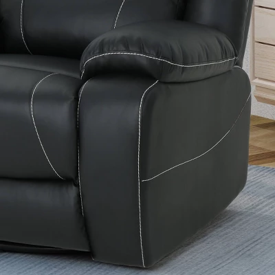 Malic Classic Tufted PU Leather Swivel Recliner - Christopher Knight Home 4 Malic Classic Tufted PU Leather Swivel Recliner - Christopher Knight Home - Image 4