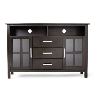 Waterloo Tall TV Stand For TVs Up To 55" Hickory Brown - WyndenHall 7 Waterloo Tall TV Stand For TVs Up To 55" Hickory Brown - WyndenHall - Image 7