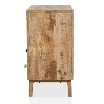 Serreno 6 Drawers Accent Cabinet Natural - Furniture Of America 2 Serreno 6 Drawers Accent Cabinet Natural - Furniture Of America - Image 2