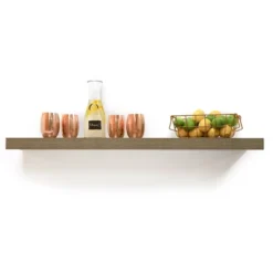 72" Floating Shelf Wall Mounted Hidden Brackets Gray Oak - Inplace 6 72" Floating Shelf Wall Mounted Hidden Brackets Gray Oak - Inplace -Furniture Sale Store GUEST 791da799 388c 4095 bad7 3aa4039bdd24