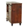 Rustic Metal Cabinet Brown - Olivia & May