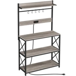 Yaheetech 63″ H Kitchen Baker’s Racks With 2 AC Outlets, 4-Tier Microwave Oven Stand 14 Yaheetech 63″ H Kitchen Baker’s Racks With 2 AC Outlets, 4-Tier Microwave Oven Stand -Furniture Sale Store GUEST 7950b52b d6fc 4365 8b43 67ee3478a97e