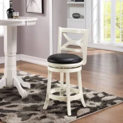 Florence Swivel Barstool Hardwood/White - Boraam 16 Florence Swivel Barstool Hardwood/White - Boraam -Furniture Sale Store GUEST 7a8c3ac0 328b 4f31 9764 c79923b3c659