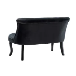 Jane 47" Velvet Button-tufted And Wing Back Loveseat Solid Wood And Cabriole Legs For Living Room And Bedroom | ARTFUL LIVING DESIGN -Furniture Sale Store GUEST 7babc57f 8311 4bcb 897e 39abd94f2b3c