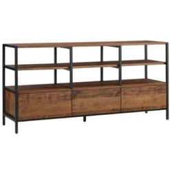 Felicia Rustic Industrial Metal/Wood TV Stand Console Table - Inspire Q -Furniture Sale Store GUEST 7bdf5311 b17e 42ac 8c54 3c9611e142db