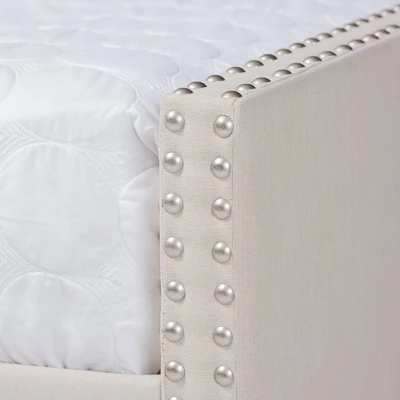 Haylie Upholstered Daybed - Baxton Studio 4 Haylie Upholstered Daybed - Baxton Studio - Image 4