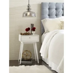 Rory One Drawer Side Table White - Adore Decor -Furniture Sale Store GUEST 7d5a5ca6 7da6 4b74 85f7 ad89cc0c074a