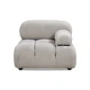 Jennifer Taylor Home Marcel 36 Inch Modular Modern Lounge Arm Chair, Pebble Gray Corduroy