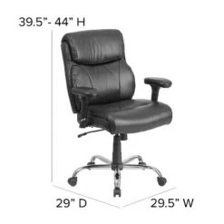Flash Furniture HERCULES Series Big & Tall 400 Lb. Rated Swivel Ergonomic Task Office Chair With Clean Line Stitching And Adjustable Arms -Furniture Sale Store GUEST 7e1fe0a9 3e21 4c18 a833 b1396fc6961b