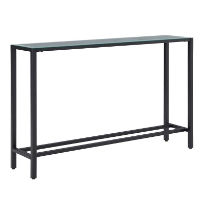 Dillard Narrow Long Console Table Black - Aiden Lane 4 Dillard Narrow Long Console Table Black - Aiden Lane - Image 4
