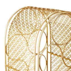 Twine Trellis Wine Rack, Holds 7 Bottles, Gold Countertop Wine Storage, Cast Iron 10 Twine Trellis Wine Rack, Holds 7 Bottles, Gold Countertop Wine Storage, Cast Iron -Furniture Sale Store GUEST 7fd24c0d a146 41a4 b7a6 a7c585edf1c3