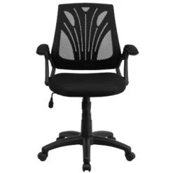 Flash Furniture Mid-Back Designer Black Mesh Swivel Task Office Chair With Open Arms -Furniture Sale Store GUEST 8150798e c3e3 414b 9d7b 5abc5826c7b5