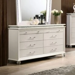 2pc Granite Nightstand And Dresser Set Pearl White - HOMES: Inside + Out 11 2pc Granite Nightstand And Dresser Set Pearl White - HOMES: Inside + Out -Furniture Sale Store GUEST 819b43be 4bc7 43e1 9839 b21b06d49222