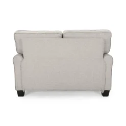 Bernietta Mid-Century Modern Minimal Loveseat Beige - Christopher Knight Home -Furniture Sale Store GUEST 823f7e22 ebfb 4360 86d0 40604def1276