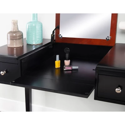 Camden Vanity Set Black Cherry - Linon 12 Camden Vanity Set Black Cherry - Linon - Image 12
