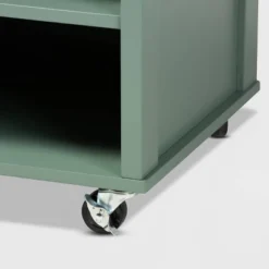 Dorthy Two-Tone Wood Kitchen Cart Green/Natural - Baxton Studio -Furniture Sale Store GUEST 835a0820 d934 442c ae27 8039a3263115