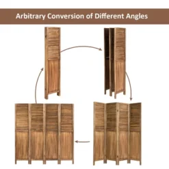 Costway 4 Panel Folding Privacy Room Divider Screen Home Furniture 5.6 Ft Tall Brown 15 Costway 4 Panel Folding Privacy Room Divider Screen Home Furniture 5.6 Ft Tall Brown -Furniture Sale Store GUEST 83ef802a e62f 423a bec7 e339f7438bee