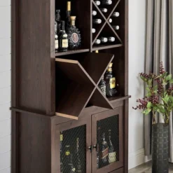 Multipurpose Bar Cabinet And Bookshelf - Home Source -Furniture Sale Store GUEST 8468ae6a 7271 4fba a4a7 34526807bda5
