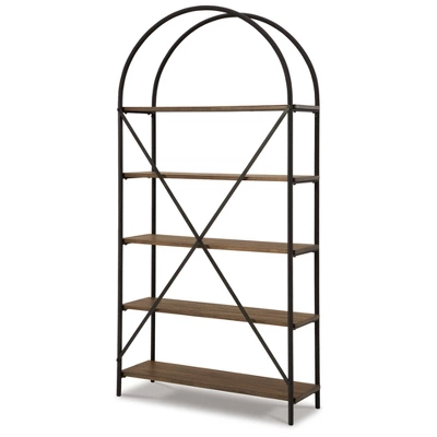 72.38" Galtbury Bookcase - Black/Brown - Signature Design By Ashley 3 72.38" Galtbury Bookcase - Black/Brown - Signature Design By Ashley - Image 3
