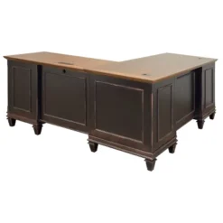 Hartford L Shaped Pedestal Desk Brown - Martin Furniture -Furniture Sale Store GUEST 84ebe287 29c2 42d8 b798 53d7c7d126b2
