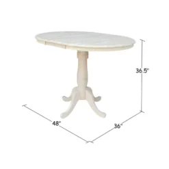 36" Round Extendable Table With 12" Drop Leaf Unfinished - International Concepts 14 36" Round Extendable Table With 12" Drop Leaf Unfinished - International Concepts -Furniture Sale Store GUEST 8524e873 1160 45cb 9b33 cc59b5fa5415