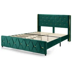 Costway Upholstered Platform Bed Frame Adjustable Headboard Footboard Modern Green 20 Costway Upholstered Platform Bed Frame Adjustable Headboard Footboard Modern Green -Furniture Sale Store GUEST 852f87c1 e387 45f7 8869 8e47961283d4