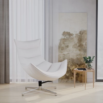 Merrick Lane Contoured Swivel Accent Chair With Crisscross Metal Base 1 Merrick Lane Contoured Swivel Accent Chair With Crisscross Metal Base