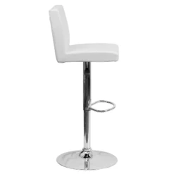Emma And Oliver Panel Back Adjustable Height Barstool With Chrome Base -Furniture Sale Store GUEST 85c72196 8391 4fbe ab7e 8f5312caa911