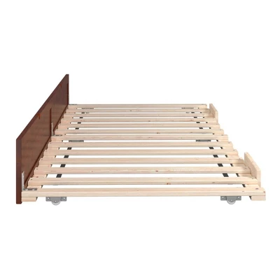 Twin XL Trundle Bed Walnut - AFI 3 Twin XL Trundle Bed Walnut - AFI - Image 3