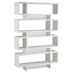 Reid 4 Shelf Bookcase - Coaster -Furniture Sale Store GUEST 87551092 11ab 4ac2 bca3 729611f34e02
